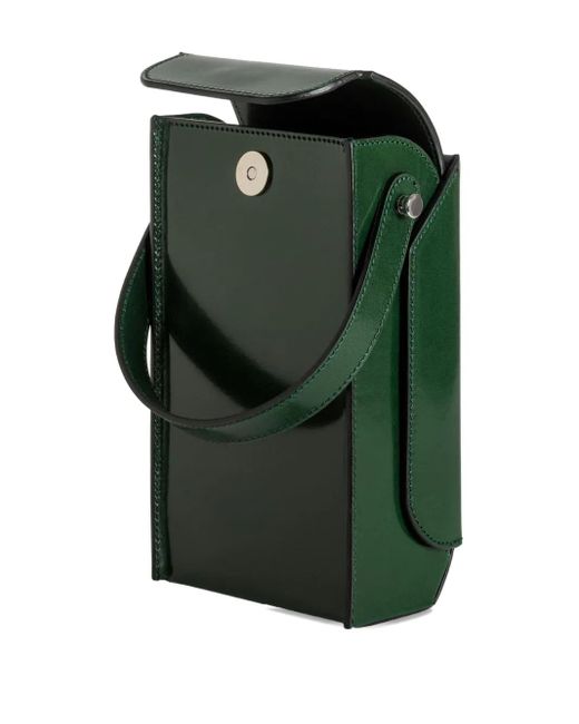Merryl Tielman Green Frank Top-Handle Flap Cross Body Bag