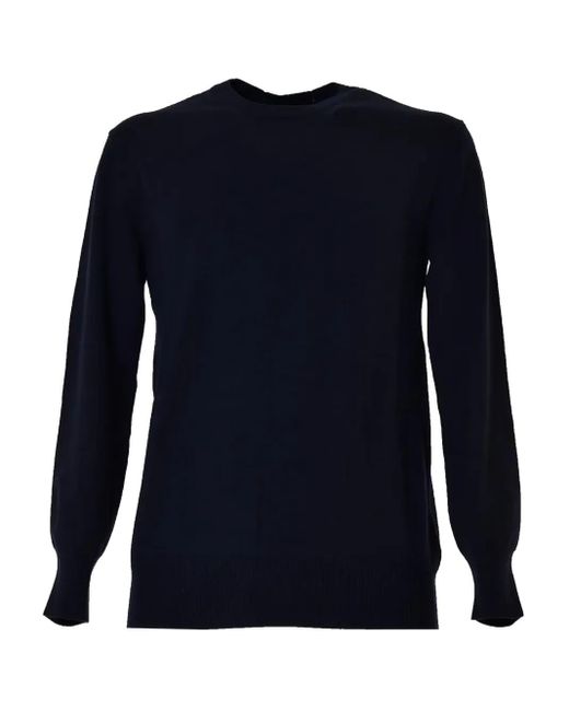 Jil Sander Blue Crew-Neck Long-Sleeve Sweater