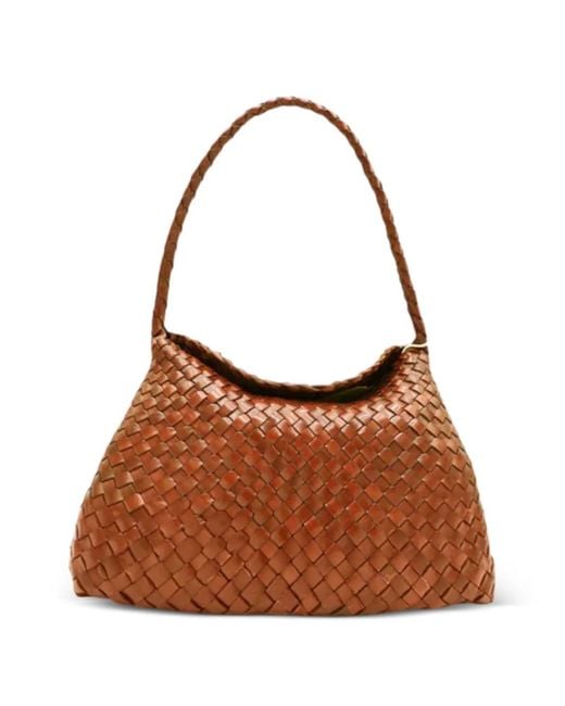 Dragon Diffusion Brown Santa Maria Woven Tote Bag