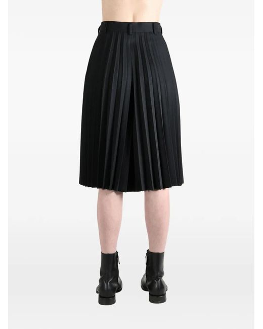 Comme des Garçons Black Pleated Shorts