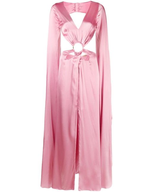 Robe longue Jasmin en soie Cult Gaia en coloris Pink