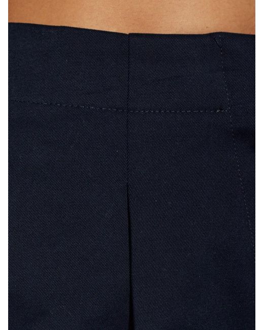 Studio Nicholson Blue Dordoni Pleated Cotton Trousers