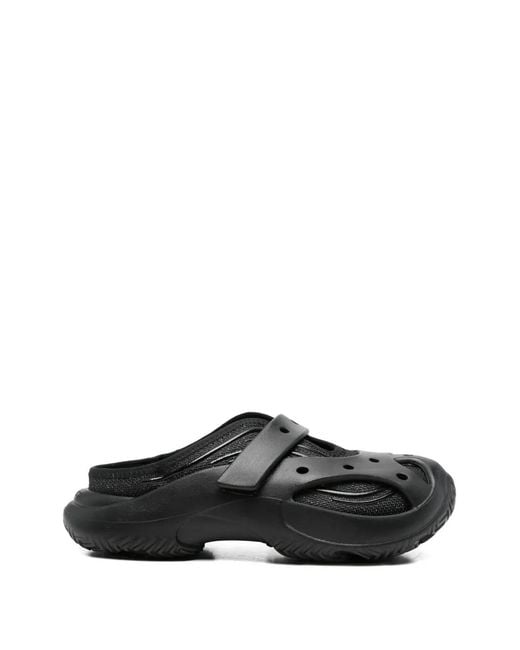 CROCSTM Black Caged Perforated Strap Clogs