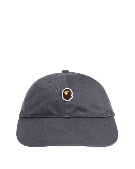 A Bathing Ape Ape Head Baseballkappe in Blue für Herren