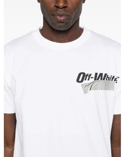 Polo Con Applicazione di Off-White c/o Virgil Abloh in White da Uomo