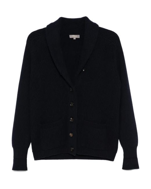N.Peal Cashmere Black Kensington Cardigan