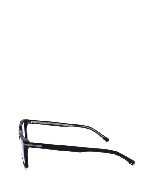 Boss White Square-Frame Glasses for men