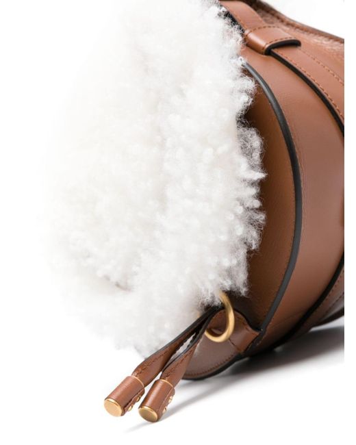 Chloé White Small Marcie Leather Bag