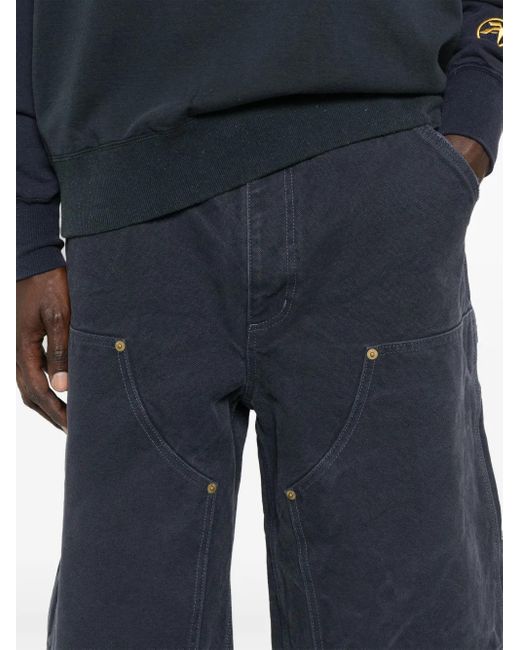 Ambush Blue Canvas Carpenter Shorts for men