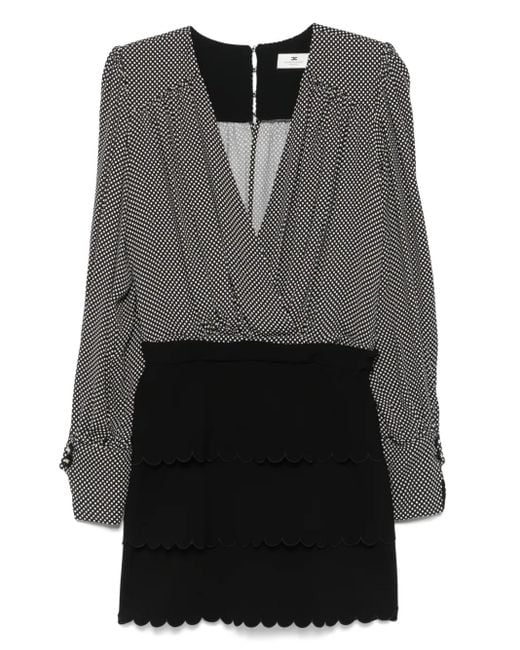 Abito A Pois di Elisabetta Franchi in Gray