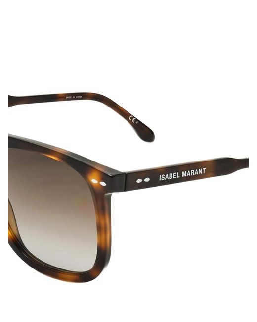 Isabel Marant Metallic Tortoiseshell-Effect Pilot-Frame Sunglasses