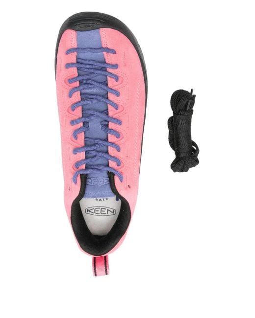 Keen Pink Lace-Up Low-Top Sneakers