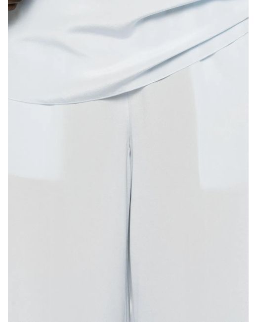 Joseph White Wide-Leg-Hose mit Bundfalten