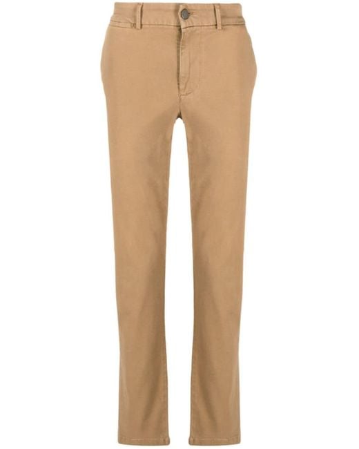 7 For All Mankind Natural Slim-leg Cotton-blend Chinos for men