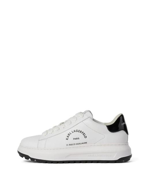 Karl Lagerfeld White Rue St-Guillaume Kapri Lug Sneakers for men