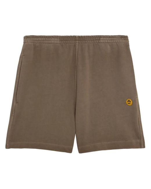 Barrow Brown Logo-Print Track Shorts