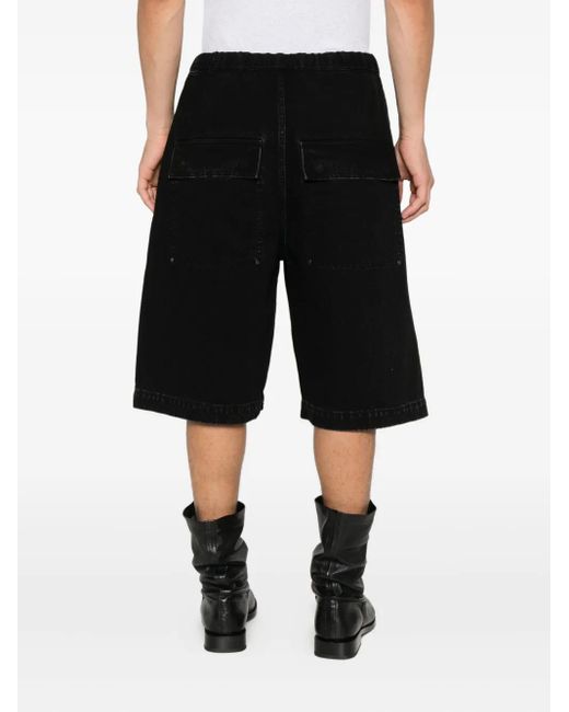 Entire studios Black Elasticated-Waistband Shorts