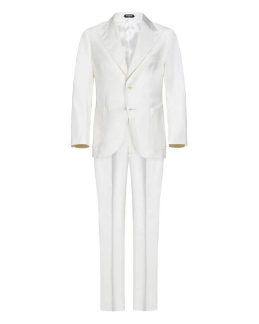 Franzese Collection White Virgin Wool Suit for men