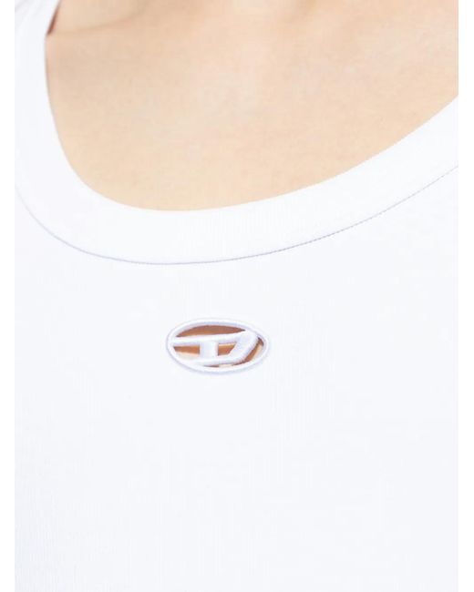 DIESEL White T-Wife-Dco for men