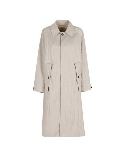 Tela White Vischio Buttoned Coat