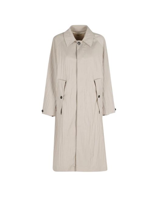 Tela White Vischio Buttoned Coat