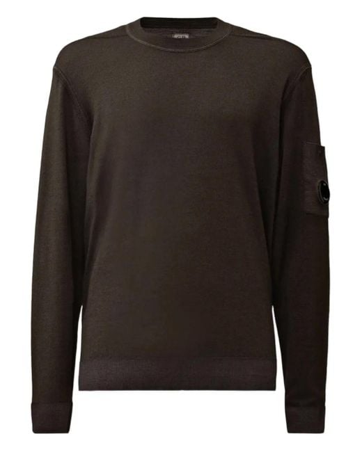 メンズ C P Company レンズディテール スウェットシャツ Black