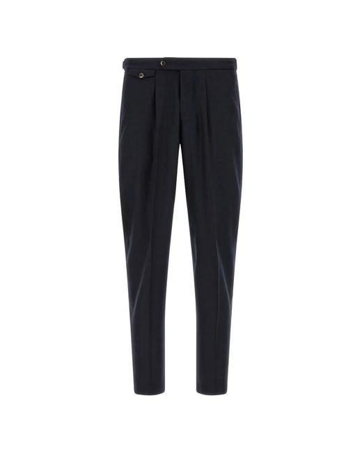 PT Torino Blue Union Tailored Trousers for men