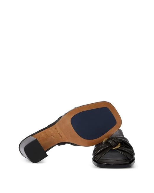 Paul Smith Black Monivae Knotted Leather Sandals