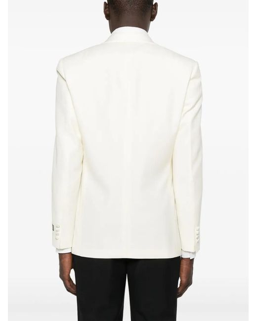 Canali White Wool Suit for men