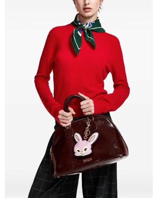 Essentiel Antwerp Red Kash Ribbed-Trim Sweater