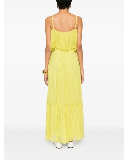 Dixie Yellow Ruffled Maxi Dress