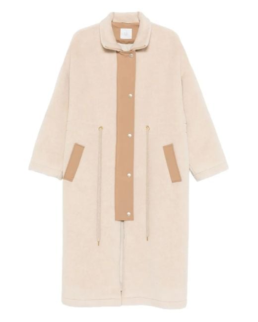 Eleventy Natural Zip-Up Coat