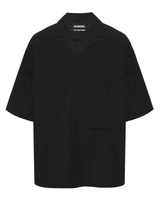 Jacquemus Black Le Haut Polo Cotton Polo Shirt for men