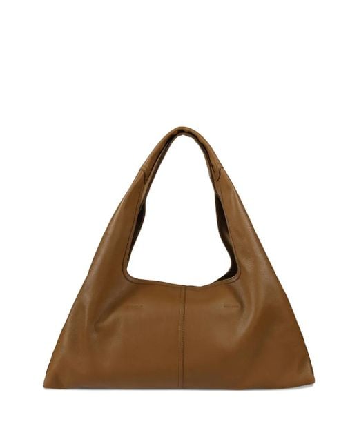 AMI Brown Etienne Leather Shoulder Bag