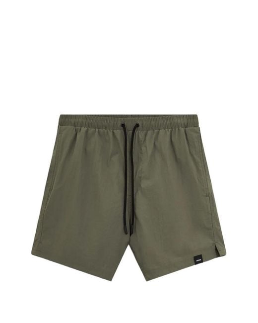 Aspesi Green Drawstring Swim Shorts for men