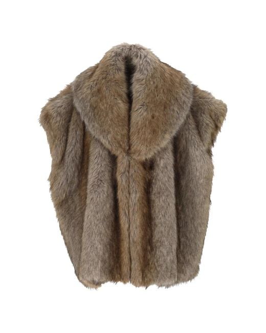 BB COUTURE Brown Shawl-Collar Jacket