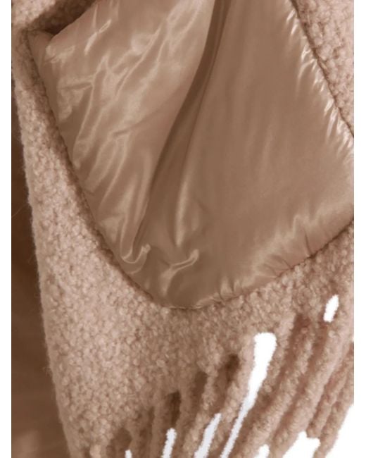 Herno Pink Hooded Fringed Cape