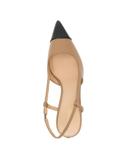 Michael Kors Natural 6Mm Alora Sling Sandals