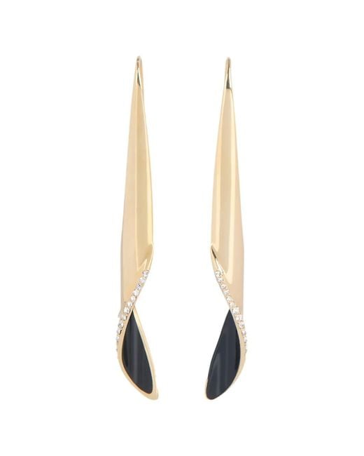 Balmain White Organic-Twist Earrings