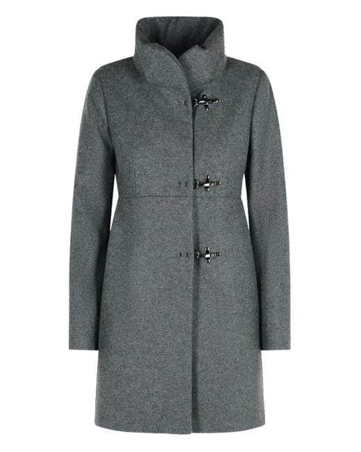 Cappotto A Collo Alto di Fay in Gray