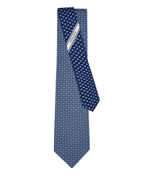 Cravatta di Ferragamo in Blue da Uomo