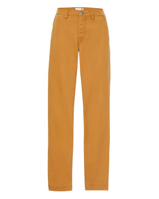 Timberland Orange Pantalon À Coupe Droite for men