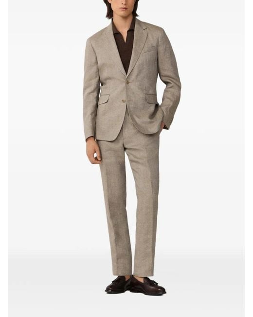 Hackett Natural Delave Hopsack Blazer for men