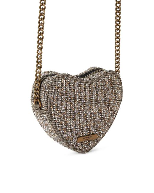 Kurt Geiger White Kensington Heart Shoulder Bag