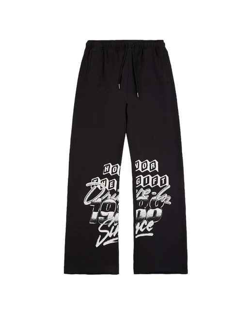 Honor The Gift Black Pantalon À Imprimé Graphique for men