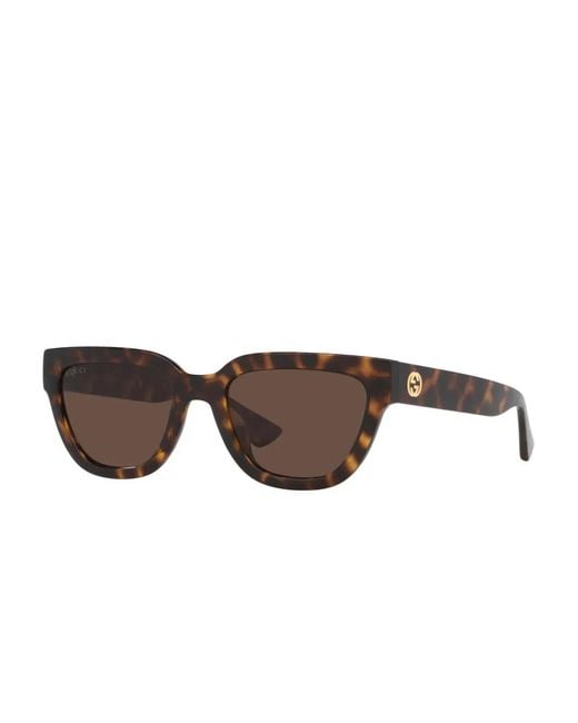 Gucci Brown Square-Frame Sunglasses