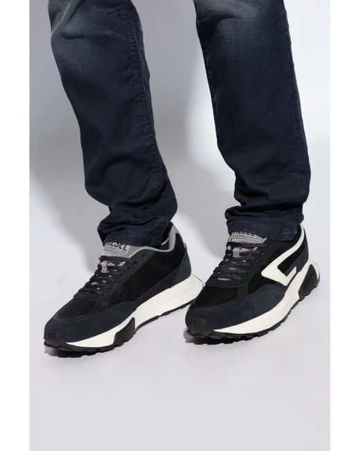 DIESEL S-Tyche D Logo Sneakers in Black for Men | Lyst