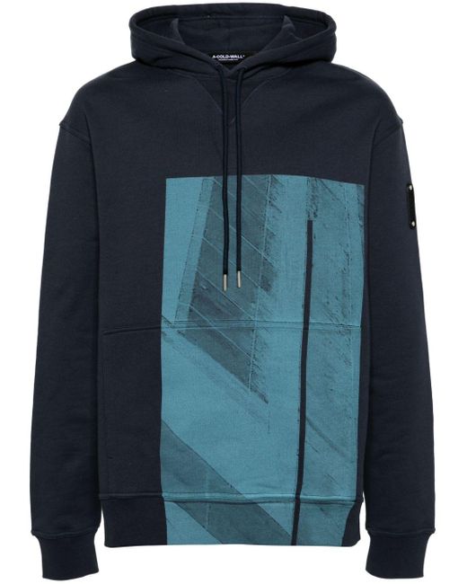A_COLD_WALL* Blue Strand Cotton Hoodie for men