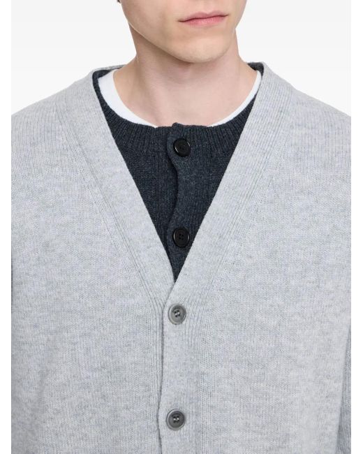 J.W. Anderson Gray Layered Cardigan for men
