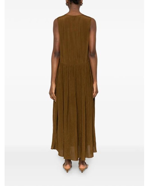Uma Wang Natural Ardal Pleated Dress